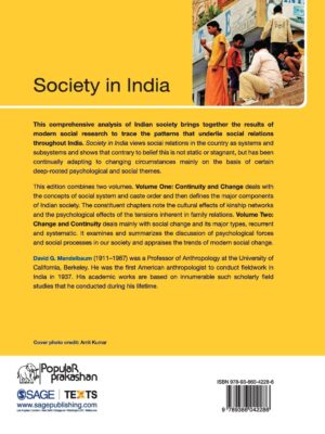 Society in India - Back cover